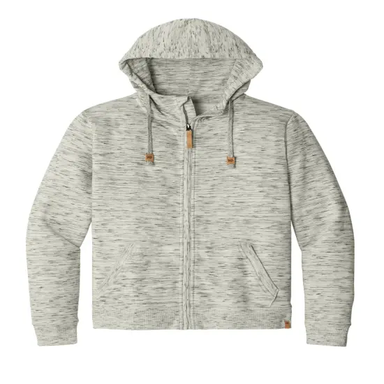 Tentree&reg; Space Dye Fleece Full-Zip Hoodie Grey Space Dy {3}