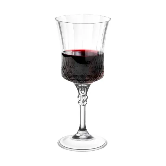Crystal Cut Plastic Wine Goblets - 11 oz. (48 Goblets) {2}