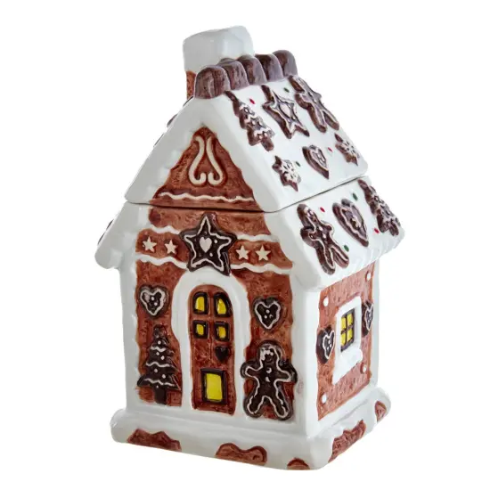 Kurt Adler 10.2-Inch Gingerbread House Cookie Jar {1}