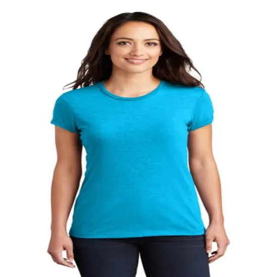 District&reg; Women&rsquo;s Fitted Perfect Tri Tee Grey Frost {3}