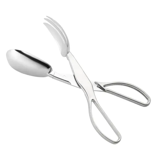 Silver Disposable Plastic Serving Salad Scissor Tongs (50 Tongs) {1}