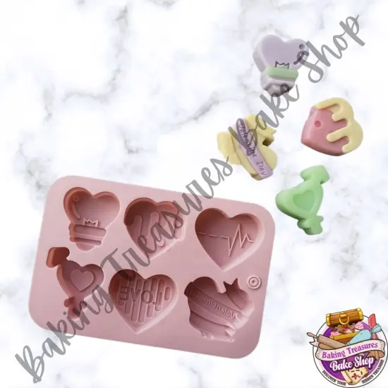 Heart Shaped Silicone Mold 6 Cavity {4}