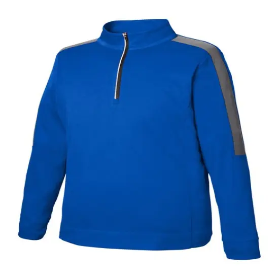 CORE365&reg; Men's Market Snag Protect Mesh Colorblock Quarter Zip TRU ROYAL/ CRBN {1}