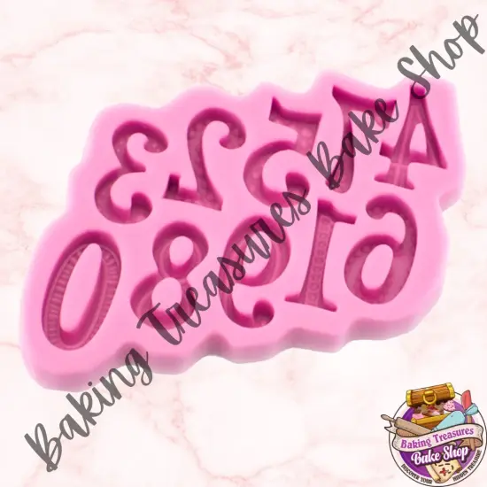 New Large Numbers Silicone Mold {2}