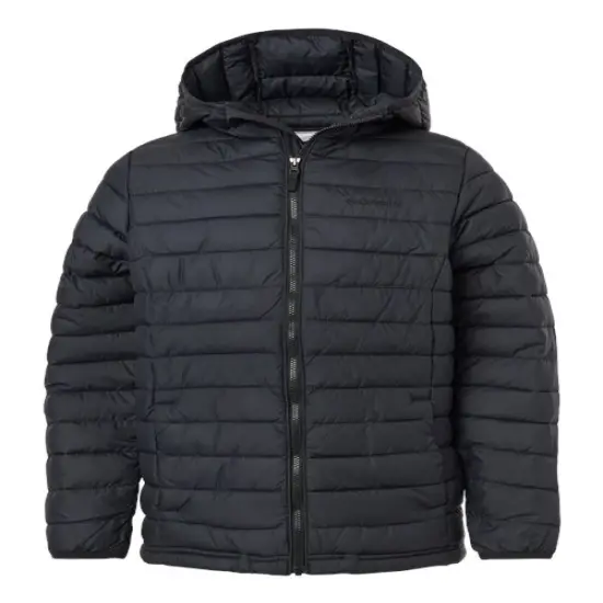 Columbia&reg; Youth Powder Lite Hooded Jacket Black {1}