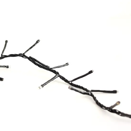 Perfect Holiday 240 LED Cluster Lights Black Wire Warm white {3}
