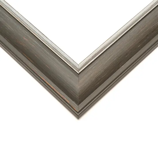 Square Weathered Black Picture Frame - UV Acrylic, Foam Board Backing, Hanging Hardware {2}