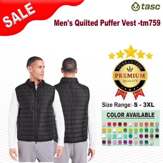 Tasc&reg; Men's Quilted Puffer Vest BLACK {2}