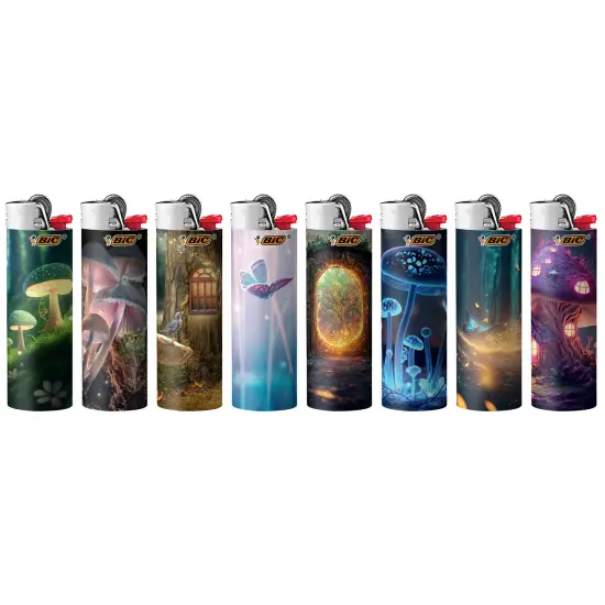BIC Maxi Pocket Lighter, Special Edition Whimsical Series, 8 Count Pack of Lighters {5}