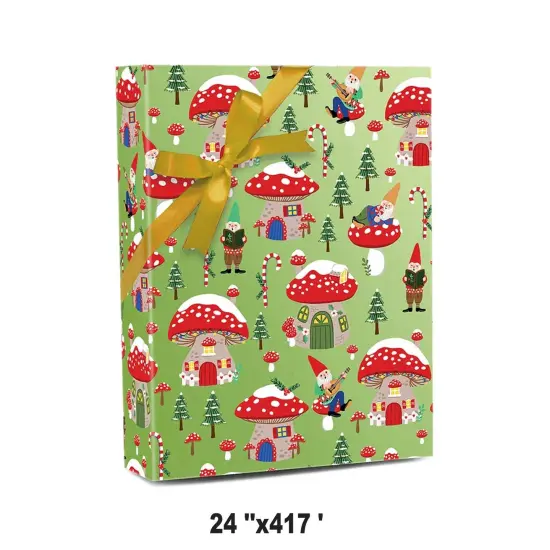 Christmas Gnomes Wrapping Paper 24'' x 417' {1}