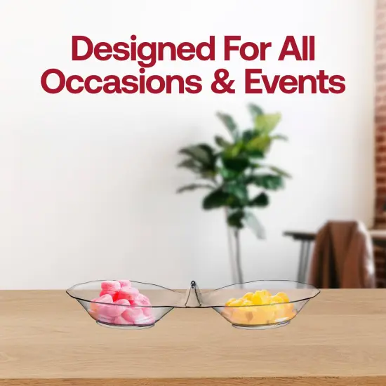 Clear Round 2-Hole Mini Plastic Candy Bowls (288 Bowls) {6}