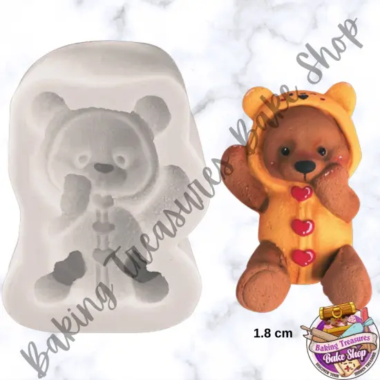 Teddy Bear Pooh Silicone Mold {1}