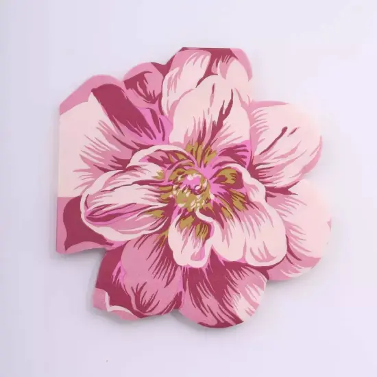 20 Pink Peony Flower Shaped Disposable Cocktail Paper NAPKINS Party Decorations {3}