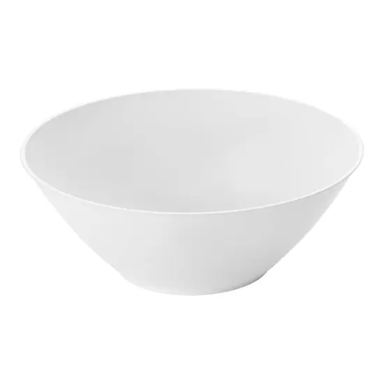 Solid White Organic Round Disposable Plastic Dessert Bowls - 6 oz. (120 Bowls) {1}