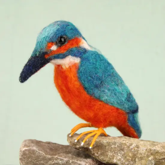 Felting Kit - Kingfisher Needle Felt Kit {1}