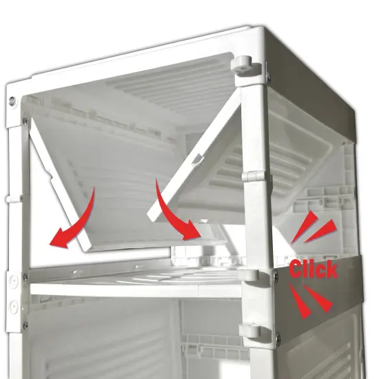 Pop-Up&trade; Shoe Shelf &mdash; Collapsible Stackable Storage Unit {3}