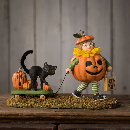 Pumpkin Paige with Wagon 7.5" {3}