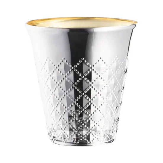 Shiny Metallic Aluminum Silver Round Plastic Kiddush Cups - 5 oz. (300 Cups) {1}