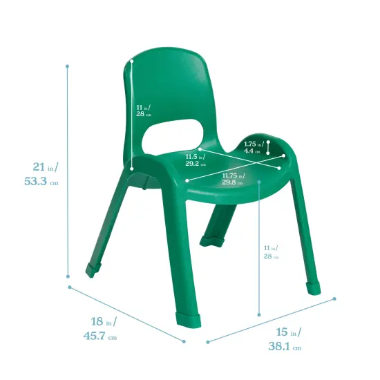 SitRight Chair, Classroom Seating, 4-Pack Green {2}