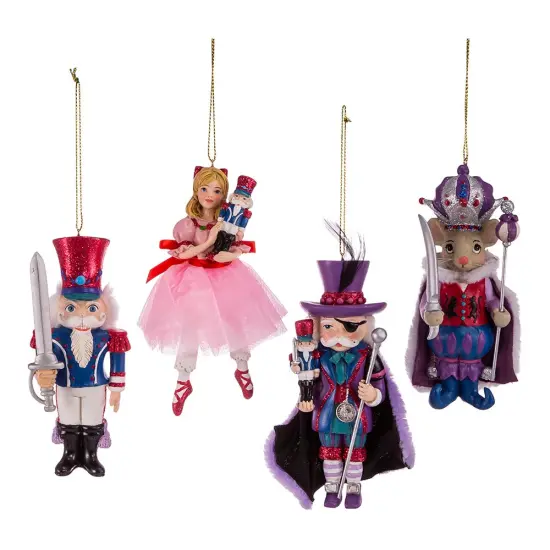 Kurt Adler 5.25-Inch Nutcracker Suite Ornament Set, 4 Piece Set {1}
