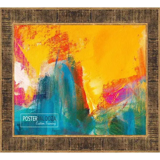 Sculpted Black Picture Frame - UV Acrylic, Backing Board, Hanging Hardware Included {5}