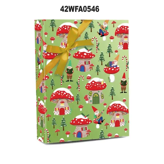 Christmas Gnomes Wrapping Paper 24'' x 208' {3}