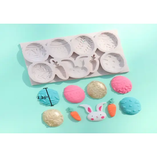 Easter Egg & Bunny Silicone Mold {1}