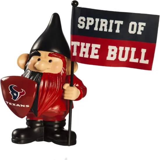 Houston Texans Gnome with Flag Spirit of the Bull {1}