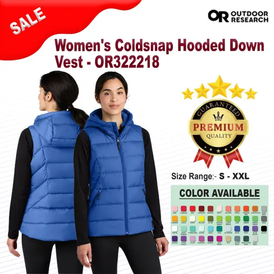 Outdoor Research&reg; Women's Coldsnap Hooded Down Vest Loden {2}
