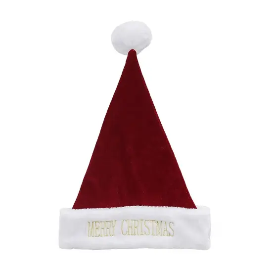 Holiday Living One Size Red Santa Hat Polyester Santa Claus {6}
