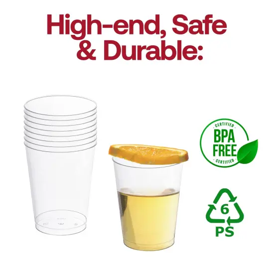Clear Round Plastic Cups - 10 oz. (500 Cups) {4}