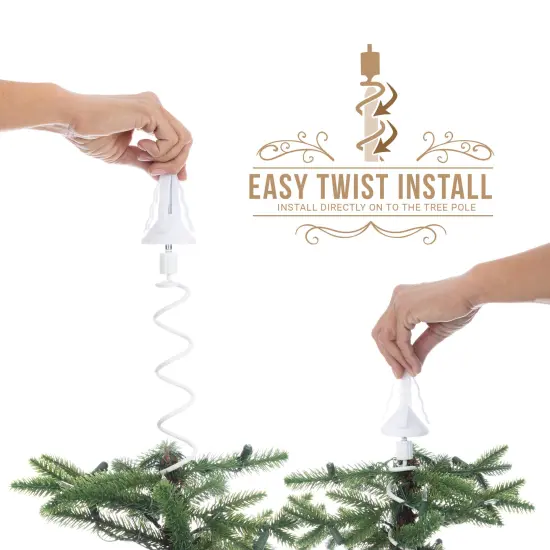 Christmas Tree Topper Holder White {3}