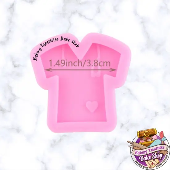 Nurse Shirt Stethoscope Silicone Mold {3}