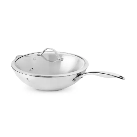Henckels Aragon 12.5-inch Stainless Steel Wok with Lid {1}