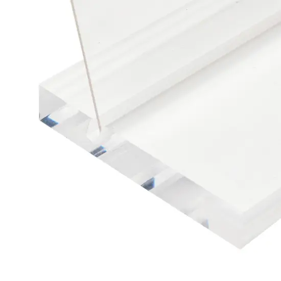 Clear Table Number Holders for Weddings, Acrylic Place Card Signs (6 Pack) {6}