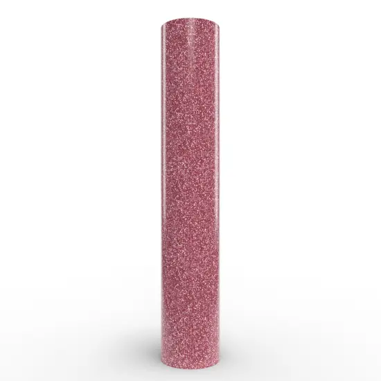 Siser&reg; Glitter Heat Transfer Vinyl, 11.8" x 60" Rose Gold {1}