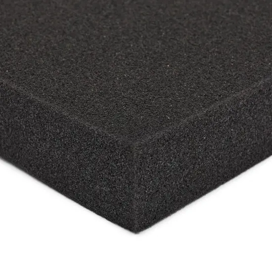 2-Pack Customizable Polyurethane Foam for Packing and Crafts (18x16x1.5 in) Black {4}