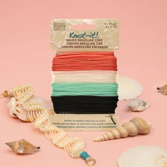 The Beadsmith Brazillian Waxed Cord Mix Ocean Dreams {6}