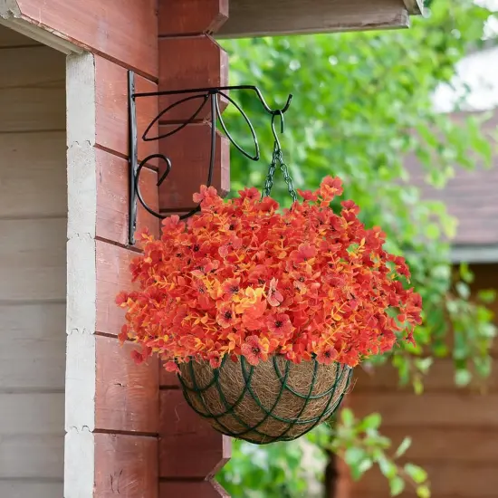 12 Bundles Artificial Fall Flowers Outdoor UV Resistant {2}