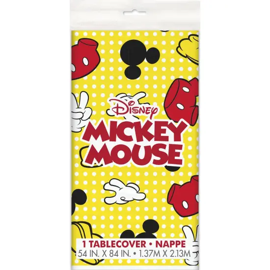 Mickey Mouse Rectangular Plastic Table Cover- 54" x 84" {2}