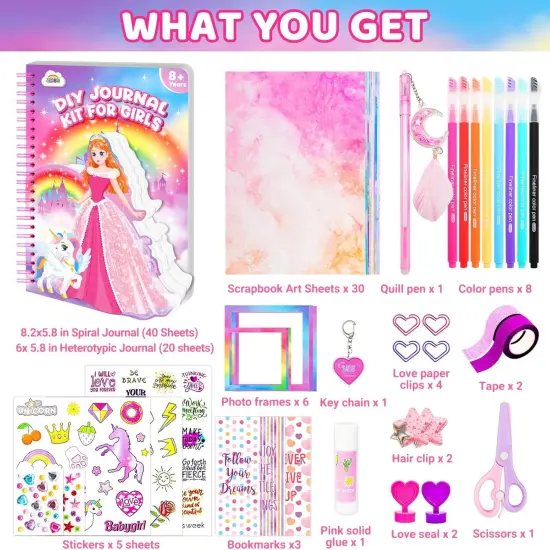 Journal Scrapbook Kit for Girls {4}
