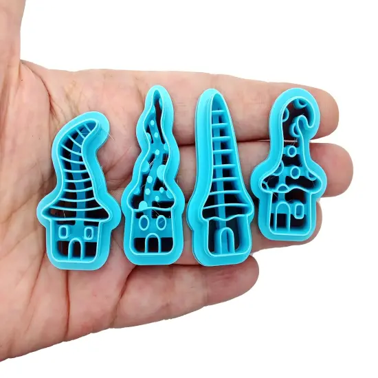 Little Fairy or Gnome House Clay Cutters, 4 Styles, Adorabilities {3}