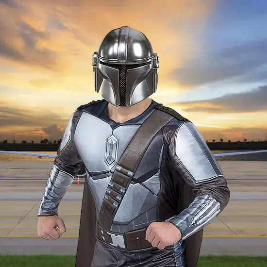 The Mandalorian Adults Qualux Costume Star Wars Bounty Hunter Outfit {5}