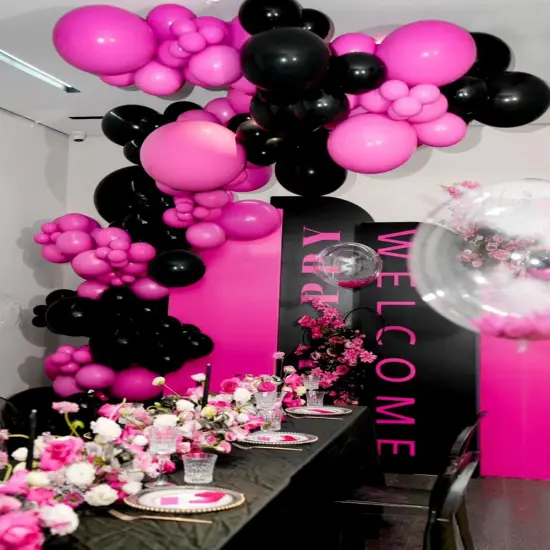 110pcs Hot Pink Balloon (Hot Pink) {6}