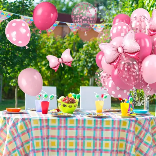 Pink Bow Balloons (Bow Pink) {4}