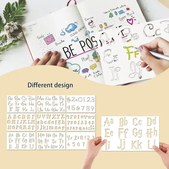 9 Pieces Letter Stencils(Magic Letter) {2}