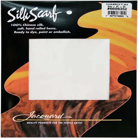 Jacquard Habotai Silk Scarves-8mm 35"X35" {1}