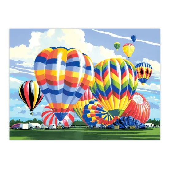 PAL5 | Painting by numbers&trade; 13pc 11.25" x 13.375" Ballooning Painting Project {2}