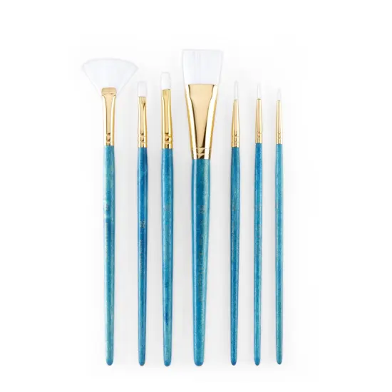 RSET-9181 | 7pc White Taklon Variety Brush Set {2}