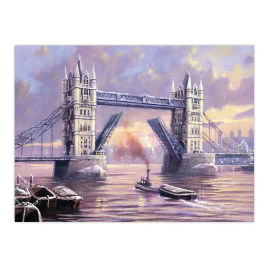 PAL31 | Painting by numbers&trade; 13pc 11.25" x 13.375" Tower Bridge Painting Project {2}